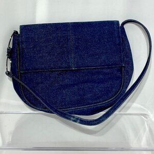 Dark Denim Shoulder Bag Vintage Style Jean Purse